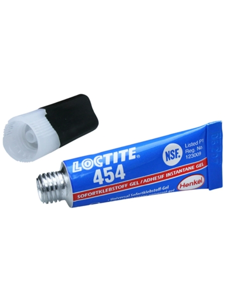 Клей моментальный цианоакрилатный гелеобразный с колпачком LOCTITE 454 3 гр 1870967