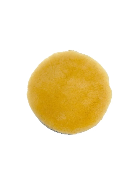 Диск полировальный из натуральной овчины Menzerna 150 мм, желтый с синей подложкой, крепление Velcro OS150VB/Y/SP