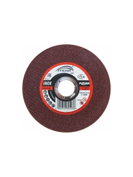 Круг отрезной Pro inox 41 по нержавеющей стали 125x1x22 мм MOST 9414712510