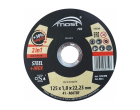 Круг отрезной Pro steel+inox 41 универсальный 125x1x22 мм MOST 9414625100