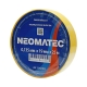 Изолента ПВХ (25м х 19мм х 0,135мм) жёлтая NEOMATEC 11.42403