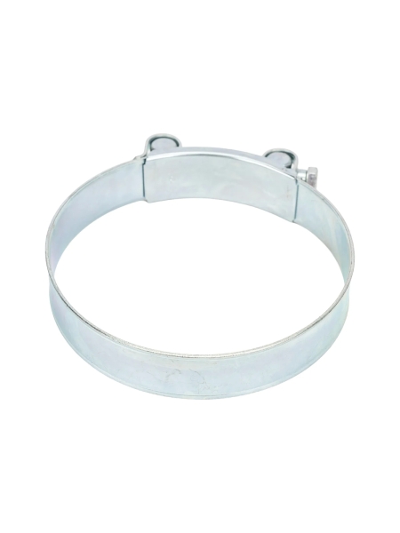 Силовой хомут Nord-Yada Д: 113-121 мм, Ш: 24 мм, Т: 1,5 мм, болт: М8х75, оцинкованная сталь 906006