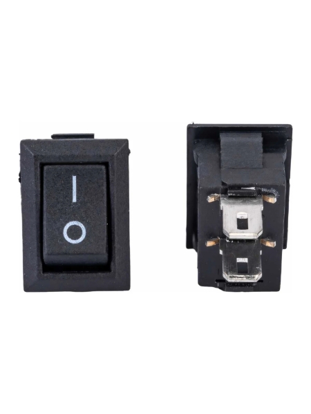 Клавиша Nord-Yada 250V 3А Micro черная (2контакта) ON-OFF (2шт в упаковке) 905465