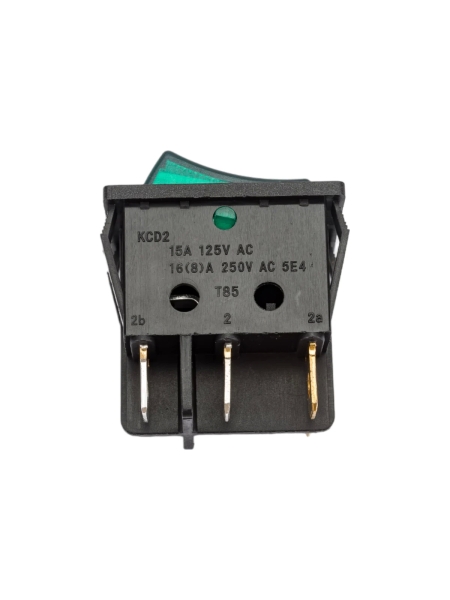 Двойная клавиша Nord-Yada 250V 16А красная/зеленая с подсветкой (6контактов) ON-OFF (2шт в упаковке) 905449