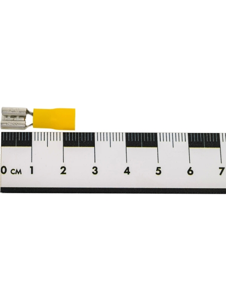 Изолированная клемма "мама" Nord-Yada 6.3мм 4-6кв.мм (желтая) 906328