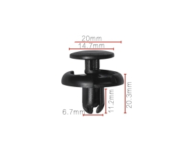 Клипса крепежная для а/м Toyota, Mitsubishi, Suzuki бампера 9s9ak07332, mr220501, 10 шт Nord-Yada 909463