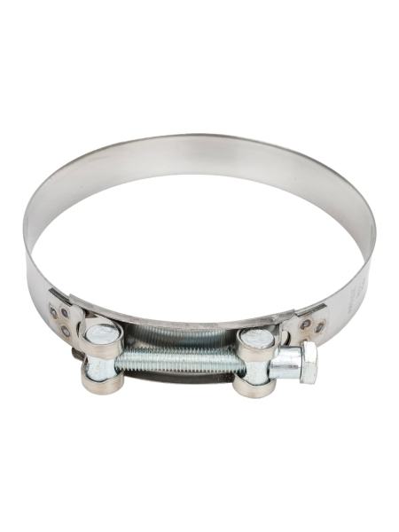 Силовой хомут Nord-Yada Д: 150-162 мм, Ш: 26 мм, Т: 1,0 мм, болт: М10х105, нерж. сталь 903017