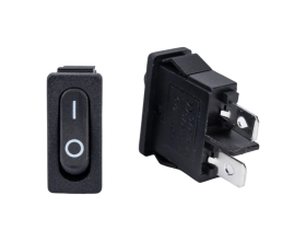 Клавиша Nord-Yada 250V 6А Mini черная (2конт.) ON-OFF (2шт в упаковке) 905471