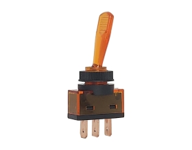 Однополюсный тумблер Nord-Yada 12V 20А с желтой подсветкой (3контакта) ON-OFF 905518
