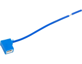 Патрон Nord-Yada под лампу H1/H3 с проводом, Г-обр, керамика 904345