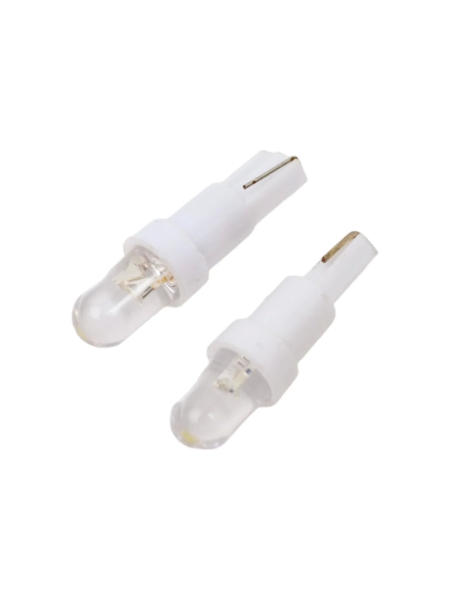Светодиод Nord-Yada 12V T5-01 (1LED) W1,2W Base: W2,0 х4,6d 0.18W 4lm стандарт белый 2 шт 900281