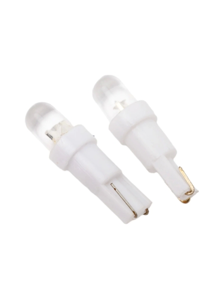 Светодиод Nord-Yada 12V T5-01 (1LED) W1,2W Base: W2,0 х4,6d 0.18W 4lm стандарт белый 2 шт 900281