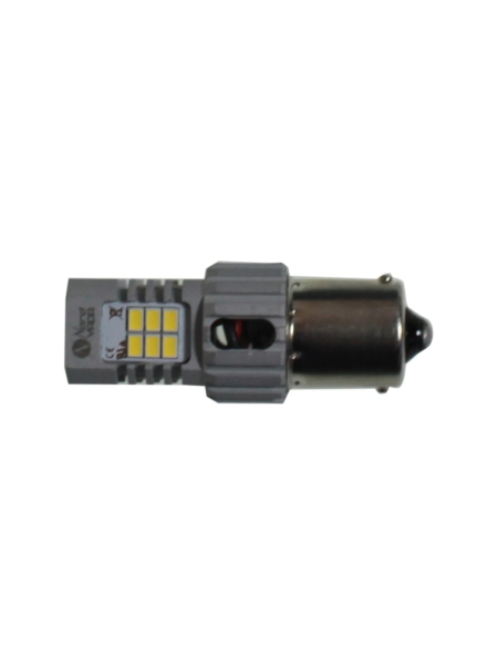 Светодиод Nord-Yada 9-18V BA15S P21W 1156-3020-24SMD (150/180) 2.05A 1750Lm 24W обманка белый 909309