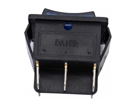 Клавиша Nord-Yada 250V 16А с нейтралью синяя с подсветкой (6контактов) ON-OFF (2шт в упаковке)-ON 905452