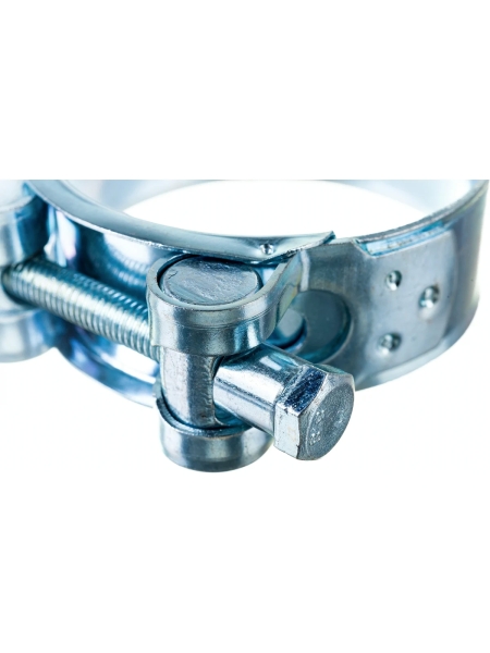 Силовой хомут Nord-Yada Д: 52-55 мм, Ш: 22 мм, Т: 1,2 мм, болт: М6х55, оцинкованная сталь 905994