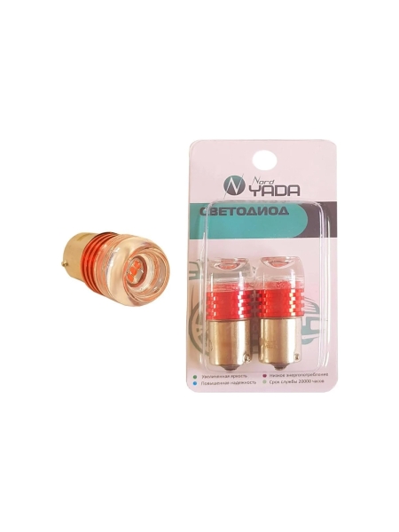 Светодиод Nord-Yada 1156-5630-3SMD 12V 1.5W мигающий красный стоп сигн 908670