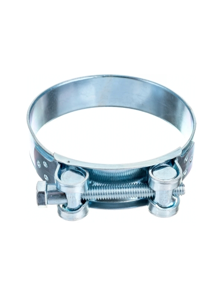 Силовой хомут Nord-Yada Д: 86-91 мм, Ш: 24 мм, Т: 1.5 мм, болт: М8х70, оцинкованная сталь 906002