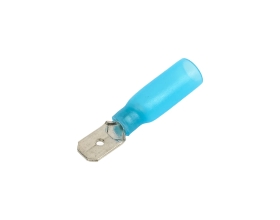 Изолированная термоусаживаемая клемма "папа" Nord-Yada 6.3мм 1.5-2.5 кв.мм (синяя) 906334