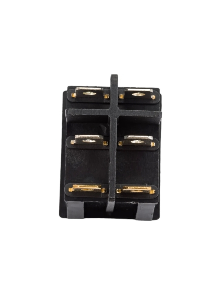 Двойная клавиша Nord-Yada 250V 16А красная с подсветкой (6контактов) ON- OFF 905448