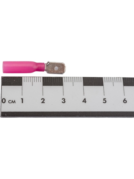 Изолированная термоусаживаемая клемма "папа" Nord-Yada 6.3мм 0.5-1.5кв.мм (красная) 906333