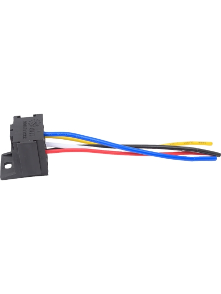 Колодка под реле Nord-Yada 5 контактов с проводами, пластик (3334485008) для а/м ВАЗ, ГАЗ, УАЗ  904684