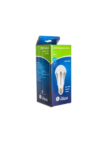 Светодиодная лампа Nord-Yada A60 8W S 220V E27 4200K (груша) алюминиевый корпус премиум 903652