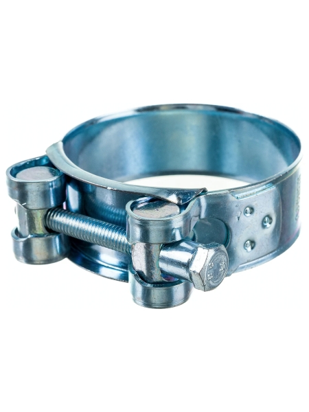 Силовой хомут Nord-Yada Д: 56-59 мм, Ш: 22 мм, Т: 1,2 мм, болт: М6х55, оцинкованная сталь 905995