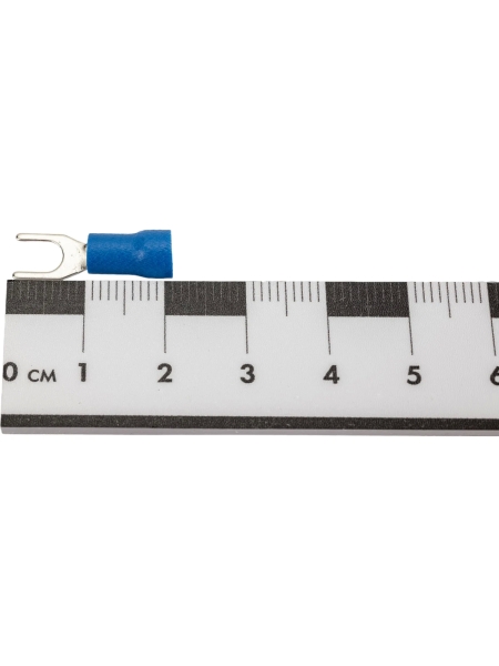 Изолированная вилочная клемма Nord-Yada 4.3мм 1.5-2.5кв.мм (синяя) 906346