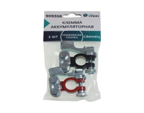 Клемма акб Nord-Yada свинец 2шт прижимная планка тм nord yada 909358