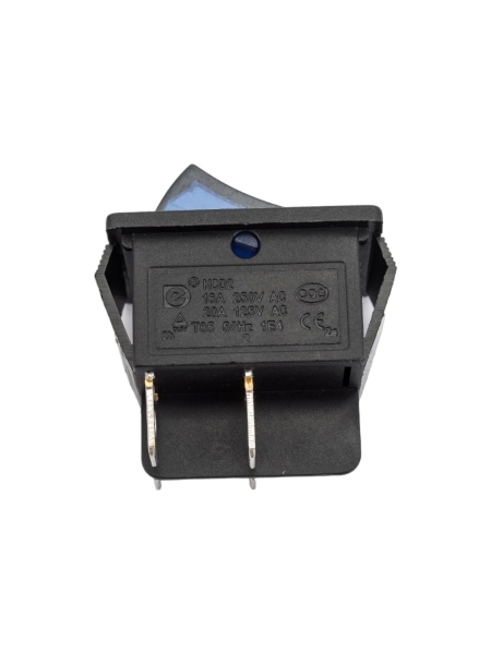 Клавиша Nord-Yada 250V 16А синяя с подсветкой (4контакта) ON-OFF (2шт в упаковке) 905461