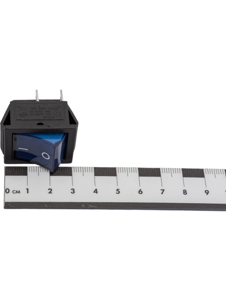 Клавиша Nord-Yada 250V 16А синяя с подсветкой (4контакта) ON-OFF (2шт в упаковке) 905461