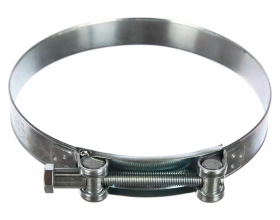 Силовой хомут Nord-Yada Д: 131-139 мм, Ш: 26 мм, Т: 1,0 мм, болт: М10х85, нерж. сталь 907044