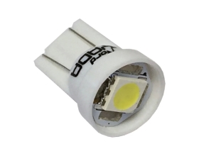 Светодиод Nord-Yada 12V T10-1SMD size 5050 W5W белый 0.3W 5lm 2 шт 902398