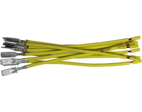 Клемма электропроводки Nord-Yada папа 6,3 мм луженая с проводом 2,5мм TM Nord YADA 10шт в упаковке 909606