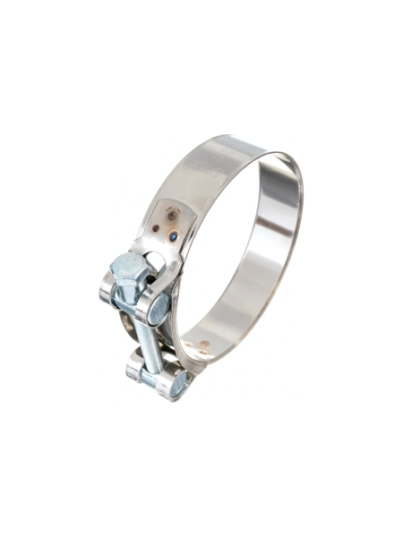 Силовой хомут Nord-Yada Д: 86-91 мм, Ш: 24 мм, Т: 0,8 мм, болт: М8х75, нерж. сталь 902893