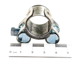 Силовой хомут Nord-Yada Д: 17-19 мм, Ш: 18 мм, Т: 0,6 мм, болт: M5х40, нерж. сталь 903113