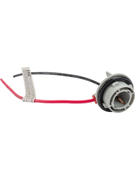 Одноконтактный патрон Nord-Yada под лампу P21W 1156 с проводами, пластик 904365