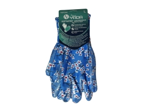 Садовые перчатки с нитриловым покрытием Nord-Yada голубые, размер L 909364