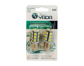 Светодиод Nord-Yada 12V S25 (18SMD, size 5050) BA15s белый, блистер, 1 шт. TM NORD YADA 902591