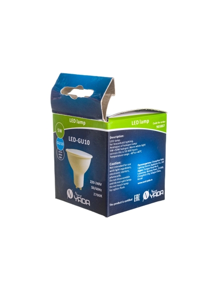 Светодиодная лампа Nord-Yada GU10 5W 220V MR16 2700K 903887