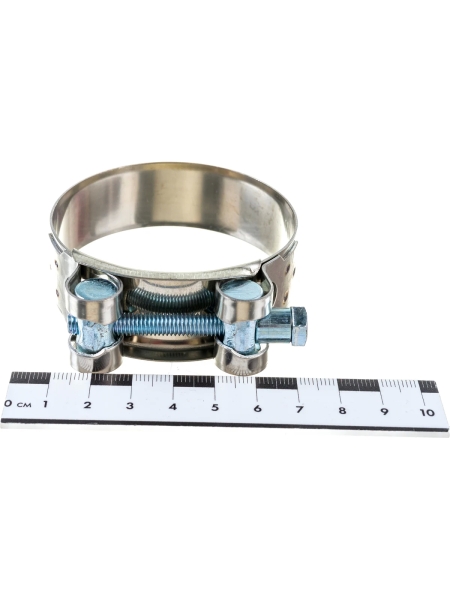 Силовой хомут Nord-Yada Д: 60-63 мм, Ш: 22 мм, Т: 0,6 мм, болт: М6х60, нерж. сталь 902887