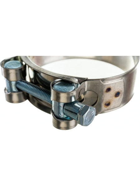 Силовой хомут Nord-Yada Д: 60-63 мм, Ш: 22 мм, Т: 0,6 мм, болт: М6х60, нерж. сталь 902887