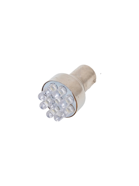 Cветодиод Nord-Yada 12V TS25 9 LED, BAY15d, белый, 0.79W, 33.76lm, 2 шт. 901973