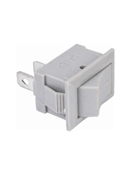 Клавиша Nord-Yada 250V 6А Mini серая (2контакта) ON-OFF (2шт в упаковке) 905470