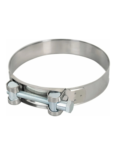 Силовой хомут Nord-Yada Д: 43-46 мм, Ш: 20 мм, Т: 0,6 мм, болт: М6х50, нерж. сталь 902882