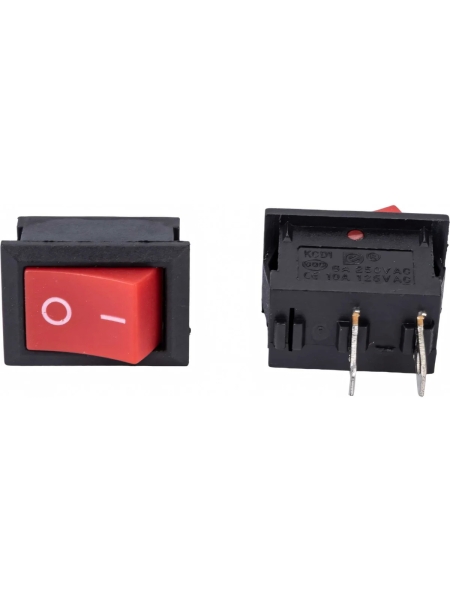 Клавиша Nord-Yada 250V 6А Mini красная (2конт.) ON-OFF (2шт в упаковке) 905469