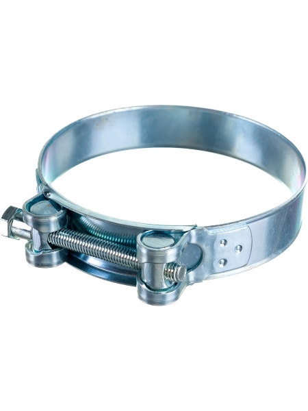 Силовой хомут Nord-Yada Д: 104-112 мм, Ш: 24 мм, Т: 1,5 мм, болт: М8х75, оцинкованная сталь 906005