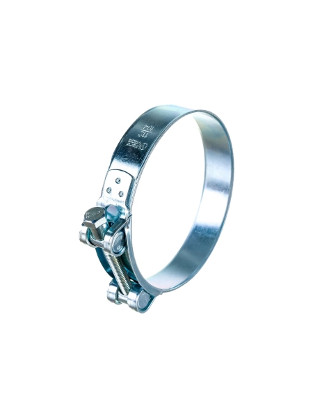 Силовой хомут Nord-Yada Д: 104-112 мм, Ш: 24 мм, Т: 1,5 мм, болт: М8х75, оцинкованная сталь 906005