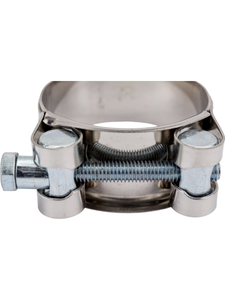 Силовой хомут Nord-Yada Д: 44-47 мм, Ш: 22 мм, Т: 0,6 мм, болт: М6х60, нерж. сталь 902883