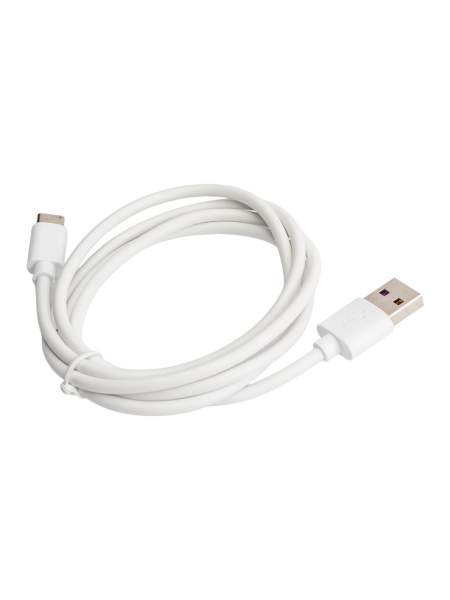 Кабель для зарядки Nord-Yada Android USB-TYPE C 3А 1м белый (PVC) 908962